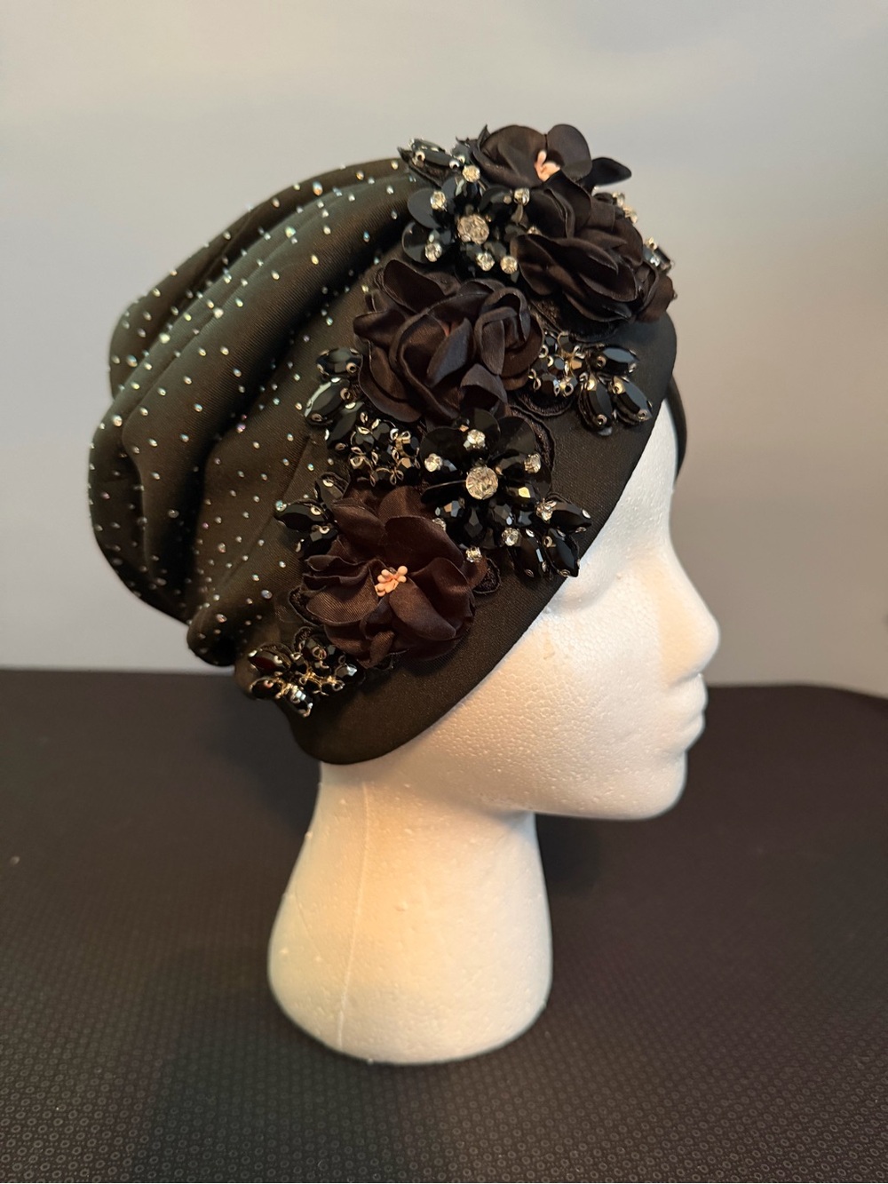 Beautiful Embellished Turban Hats (3). One Size